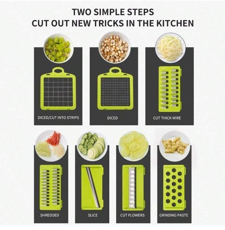 14 in 1 vegetable cutter, multi blade vegetable cutter, multifunction chopper, vegetable slicer, food chopper, kitchen cutter, veggie chopper, kitchen grater, vegetable dicer, julienne slicer, multifunction kitchen tool, kitchen accessories, vegetable peeler, chopper and slicer, food prep tools, onion chopper, vegetable cutting machine, kitchen mandoline slicer, vegetable box cutter, food cutter with blades, salad prep tool, cheese grater, multifunction slicer, vegetable tool set, kitchen essentials, plasti