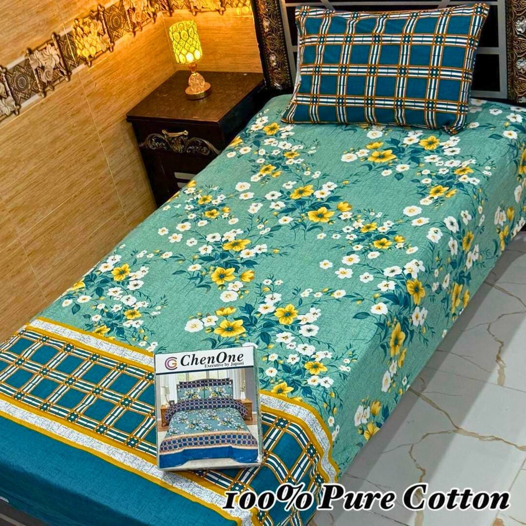 White Bedsheet, Cotton Bedsheet, Single Bed, 4 Piece Bedding Set, Printed Bedsheet, Simple Design Bedsheet, Hostel Bedsheets, Guest Room Bedding, Washable Bedsheet, Minimal Bedding, Affordable Bedsheet, Comfortable Bedsheets, Fresh Look Bedsheet