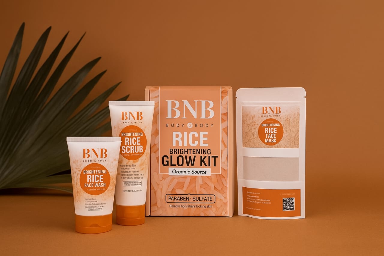 ✔️ 100% Organic Rice Extract Formula
✔️ Brightens, hydrates & smoothens skin
✔️ Helps reduce dark spots & pigmentation
✔️ Ideal for all skin types – even sensitive
✔️ Easy 4-step facial kit for glowing results
✔️ Paraben-free, sulfate-free & cruelty-free