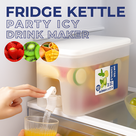 Large 3500ml refrigerator water container with built-in faucet for cold drinks

2500ml BPA-free fridge beverage dispenser with tap and leak-proof lid

Clear plastic refrigerator water tank with spout, ideal for juice and iced tea