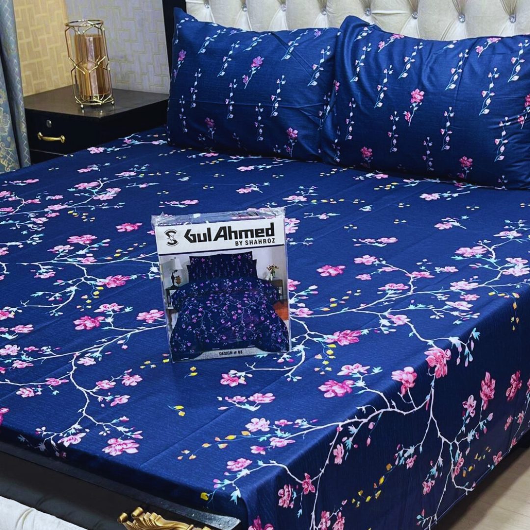 Luxury Cotton King Size Bedsheet Set – Blue Floral Design
Blue bedsheet, king size bedsheet, cotton bedsheet, printed bedsheet, JZ Vibe bedsheets, breathable cotton bedding, luxury bedsheet set, stylish bedsheets, double bed bedsheet, 3 pcs bedding set, soft cotton bedsheet, floral bedsheet, modern bedroom decor, premium quality bedsheet, summer bedsheet collection