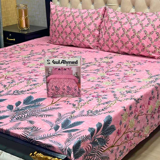 Pink Bedsheet, Double Bed, Printed Bedsheet, 3 Piece Bedding, Mix Cotton, Soft Bedsheet, Pakistani Bedsheets, Daily Use Bedsheet, Affordable Bedding, Guest Room Decor, Bedsheet Gift, Bedroom Essentials, Bedsheets with Pillow Covers, Stylish Print Bedsheet, Washable Bedsheet, Long Lasting Color, Home Bedding Set, Pink Room Decor, Cotton Blend Bedsheets, High Quality Bedsheets
